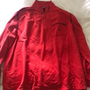 Red Nautice long sleeve quarterzip